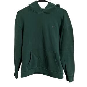 Zyia Active Pine Green Relaxation Pocket Hoodie Pullover Sweatshirt Size Small